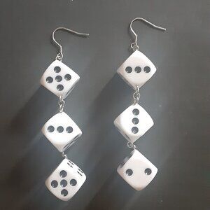 Dice earrings